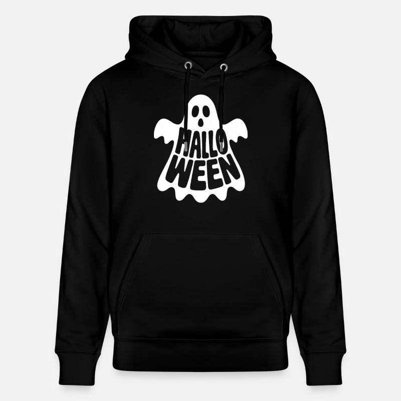 Fantôme d’Halloween - Logo effrayant - Sweat à capuche bio CRUISER Stanley/Stella Unisexe - noir