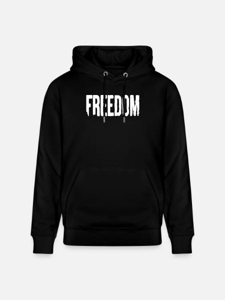Freedom - Stanley/Stella CRUISER Unisex Organic Hoodie - black