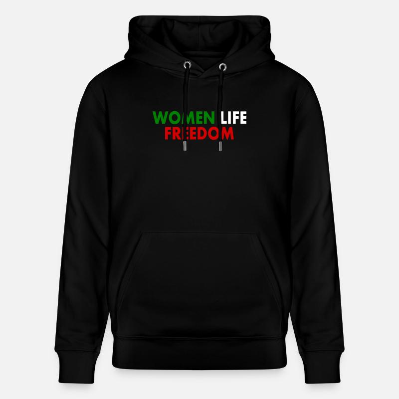 Women life freedom - Sweat à capuche bio CRUISER Stanley/Stella Unisexe - noir