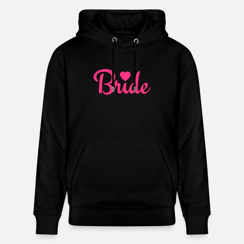 bride with heart 1c - Sweat à capuche bio CRUISER Stanley/Stella Unisexe - noir