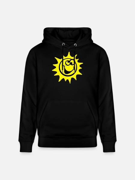 sun 2c comic style - Stanley/Stella CRUISER Unisex Organic Hoodie - black