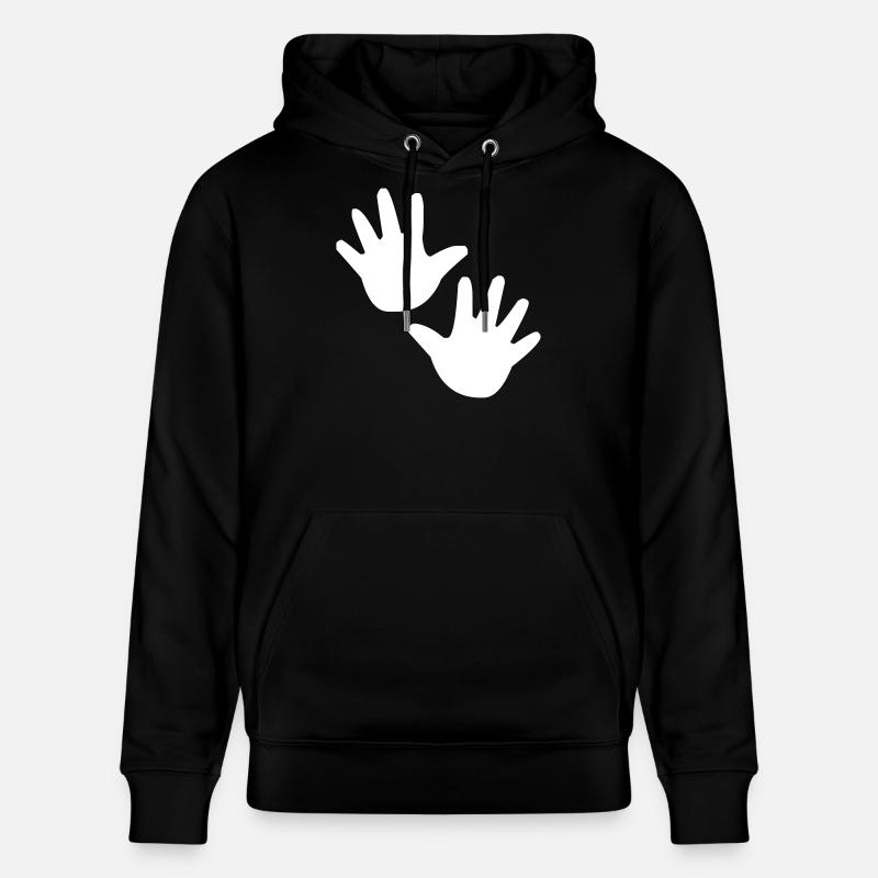 Mains mains enfants enfants - Sweat à capuche bio CRUISER Stanley/Stella Unisexe - noir