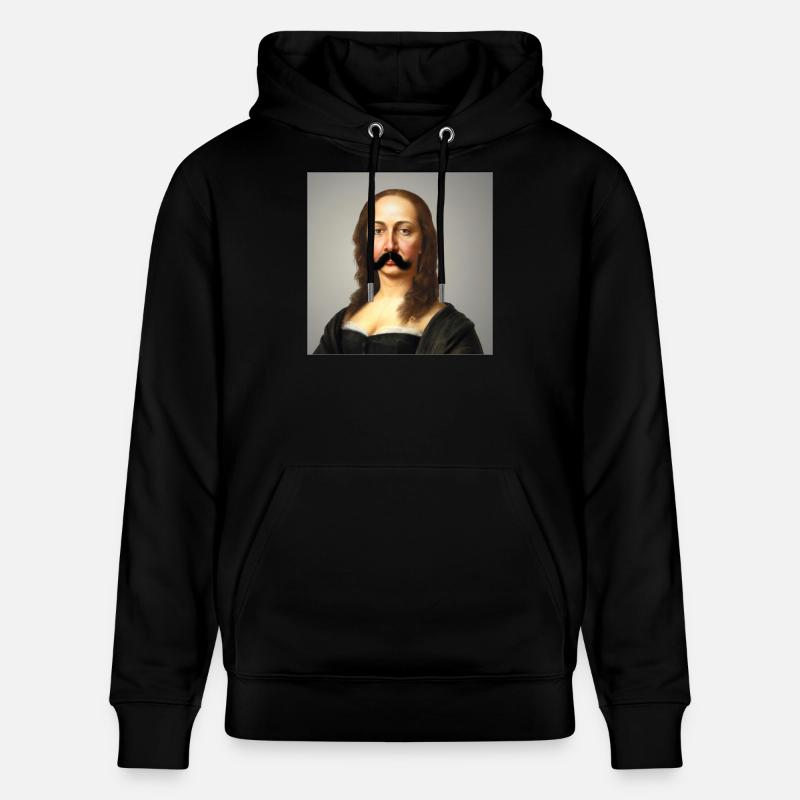 Mona lisa avec une moustache! - Sweat à capuche bio CRUISER Stanley/Stella Unisexe - noir