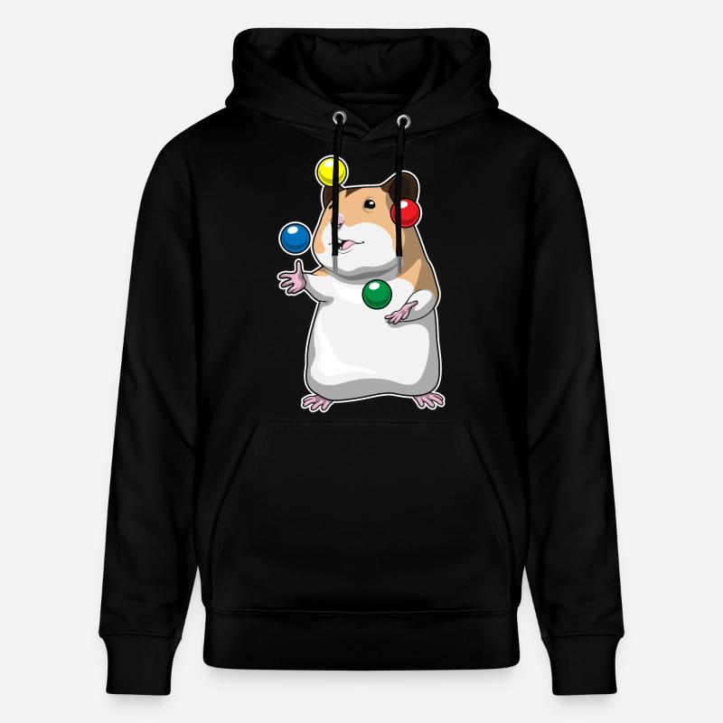 Jongleur hamster jongleur - Sweat à capuche bio CRUISER Stanley/Stella Unisexe - noir