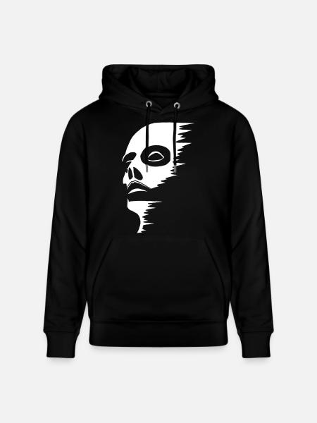 Visage fantomatique - Sweat à capuche bio CRUISER Stanley/Stella Unisexe - noir