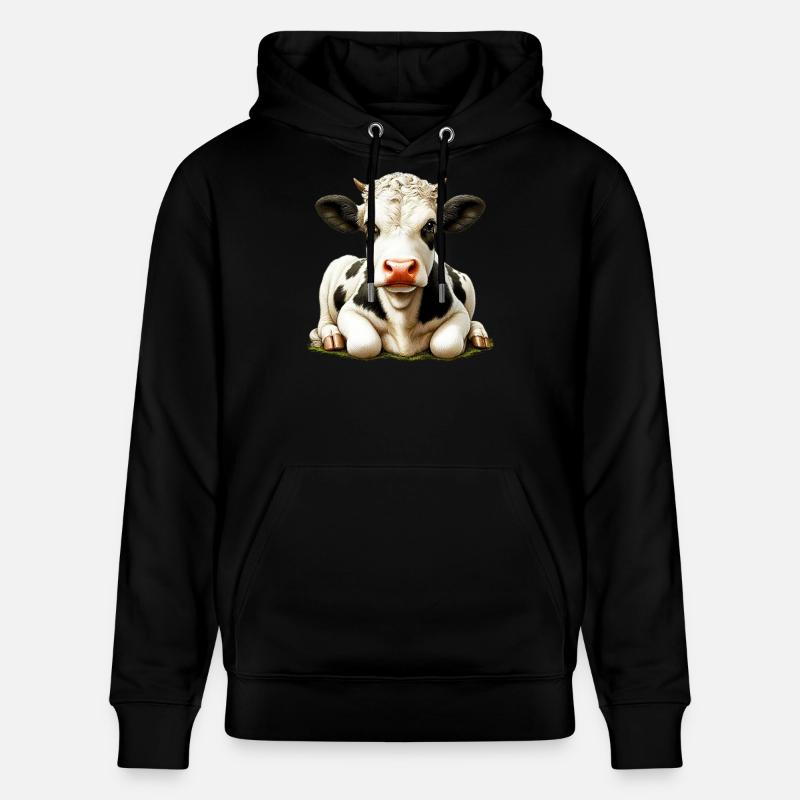 Vache - Sweat à capuche bio CRUISER Stanley/Stella Unisexe - noir