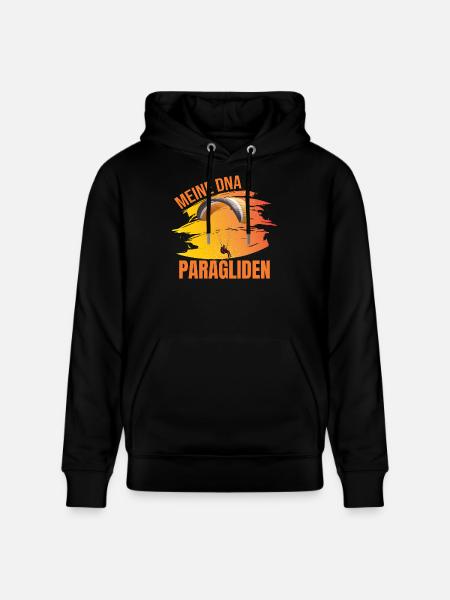 Meine DNA - Paragliden - Stanley/Stella Unisex Bio-Hoodie CRUISER  - Schwarz