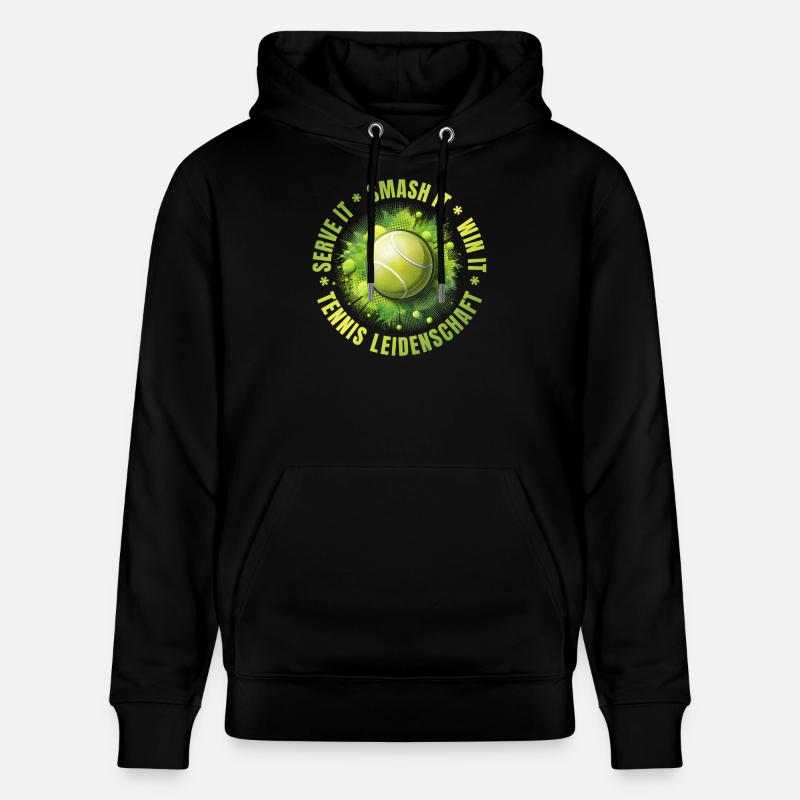 Serve it - Smash it - win it - Stanley/Stella Unisex Bio-Hoodie CRUISER  - Schwarz