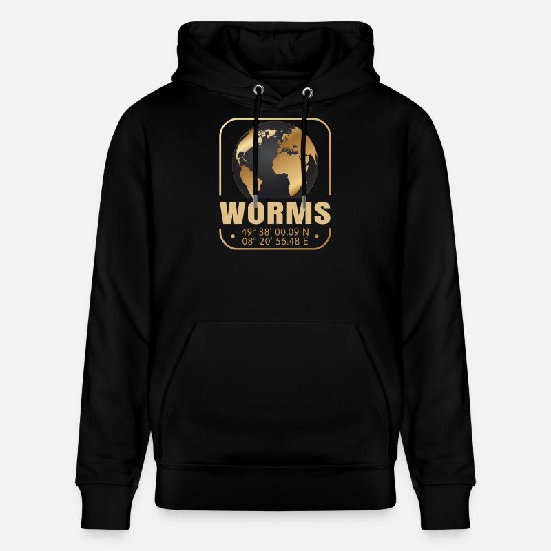 Worms - Stanley/Stella Unisex Bio-Hoodie CRUISER  - Schwarz