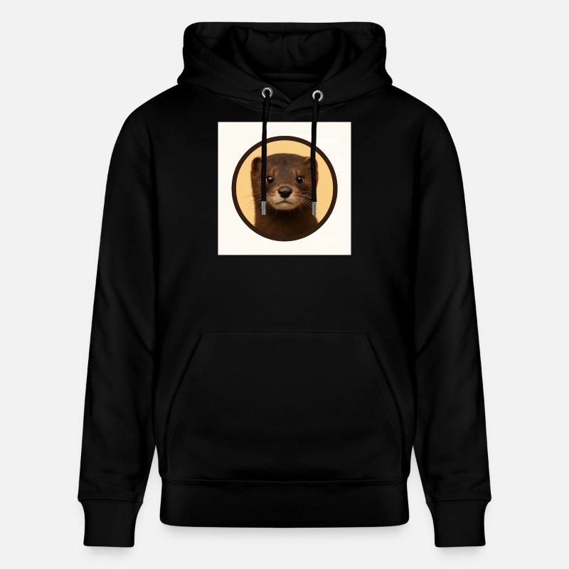 Ours Brun Mignon en Cercle - Sweat à capuche bio CRUISER Stanley/Stella Unisexe - noir