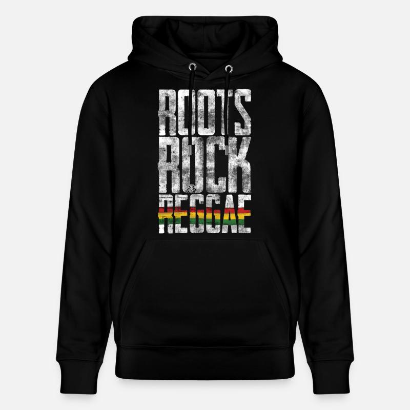 Drapeau Roots Rock Reggae - Sweat à capuche bio CRUISER Stanley/Stella Unisexe - noir
