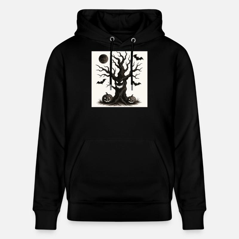 Arbre effrayant d’Halloween 31 octobre - Sweat à capuche bio CRUISER Stanley/Stella Unisexe - noir