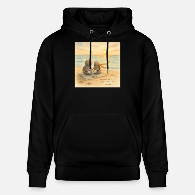 Compagnons de café Sea Breeze - Sweat à capuche bio CRUISER Stanley/Stella Unisexe - noir