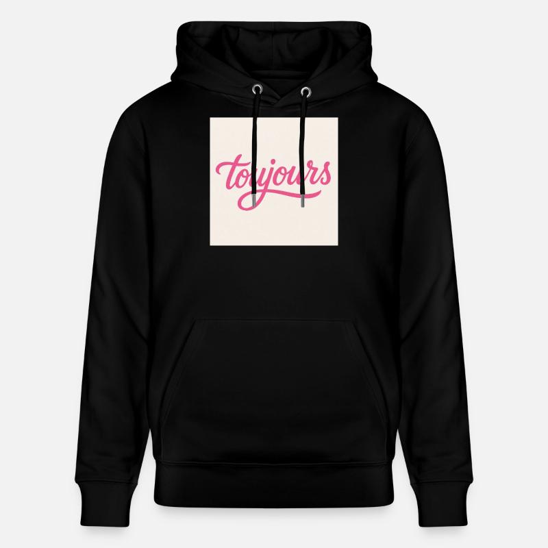 Toujours Pink Script - Stanley/Stella Unisex Bio-Hoodie CRUISER  - Schwarz