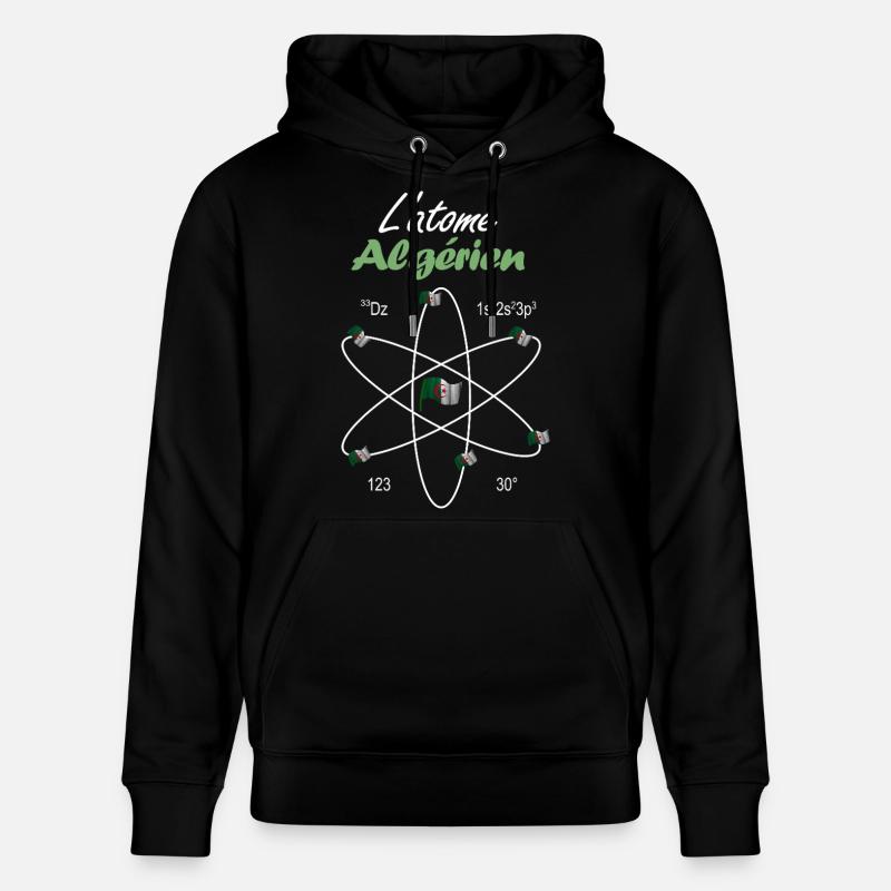 L'Atome Algérien Drapeau Algérie Science - Sweat à capuche bio CRUISER Stanley/Stella Unisexe - noir