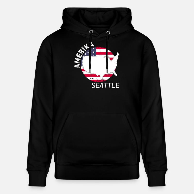 Seattle - Sweat à capuche bio CRUISER Stanley/Stella Unisexe - noir