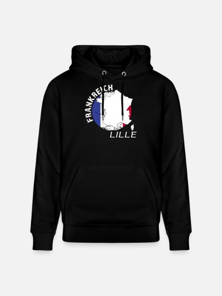 Lille - Sweat à capuche bio CRUISER Stanley/Stella Unisexe - noir