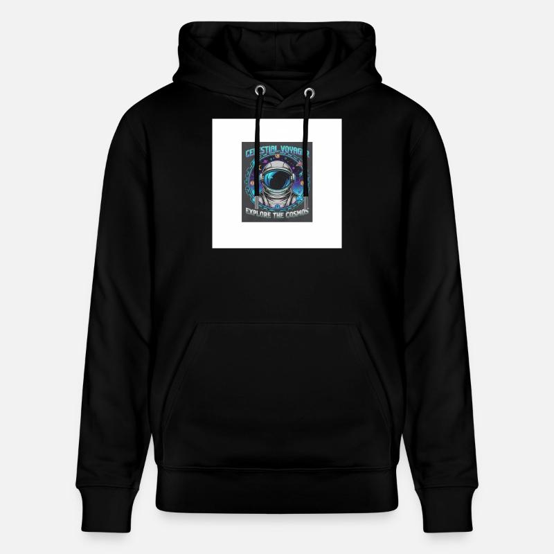 Voyageur Céleste explore le cosmos - Sweat à capuche bio CRUISER Stanley/Stella Unisexe - noir