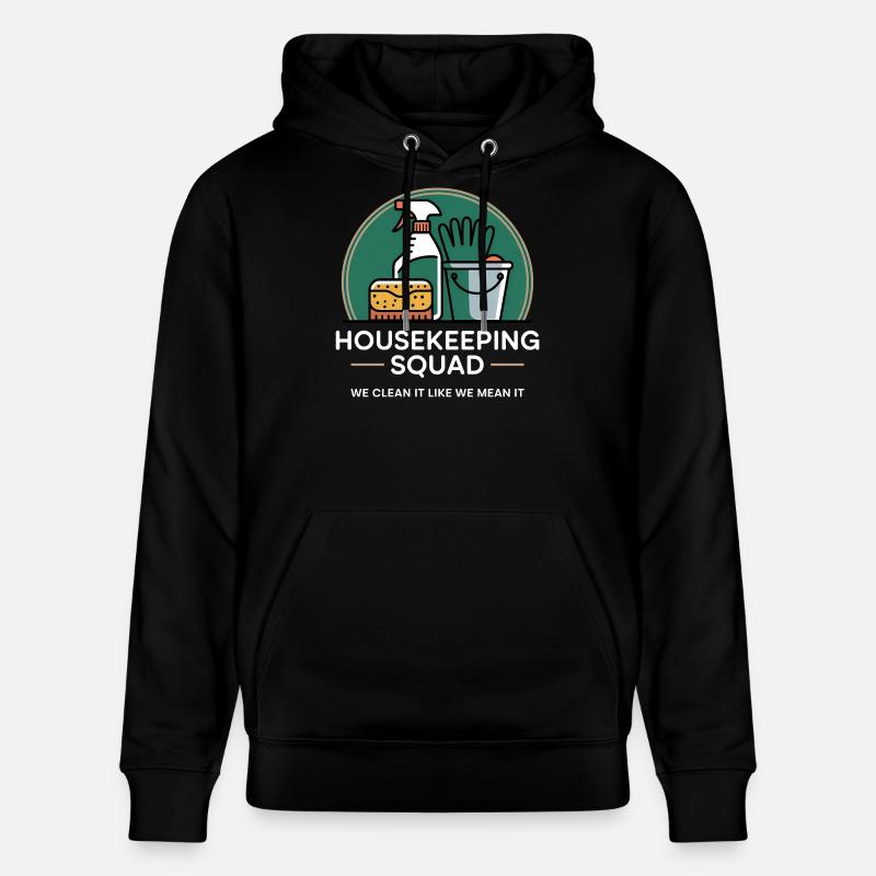 Conception de nettoyage amusante - Sweat à capuche bio CRUISER Stanley/Stella Unisexe - noir