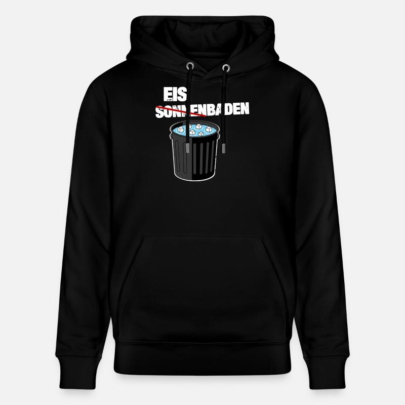 Glace au lieu de bronzer - Sweat à capuche bio CRUISER Stanley/Stella Unisexe - noir