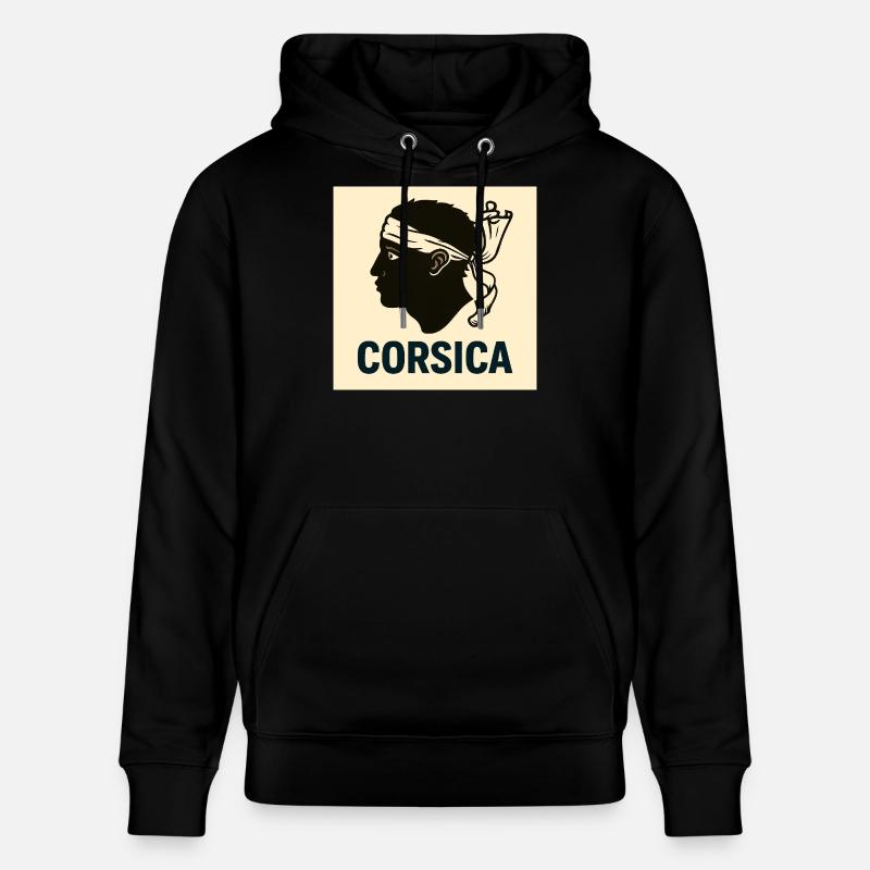 souvenirs corses - Sweat à capuche bio CRUISER Stanley/Stella Unisexe - noir