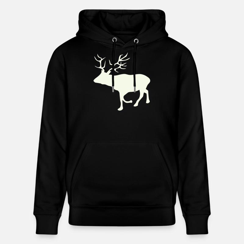 Hirsch Reh - Stanley/Stella Unisex Bio-Hoodie CRUISER - Schwarz