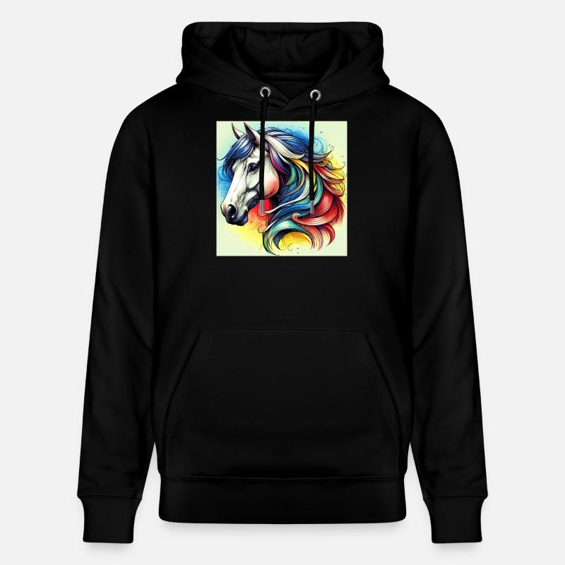 cheval - Sweat à capuche bio CRUISER Stanley/Stella Unisexe - noir