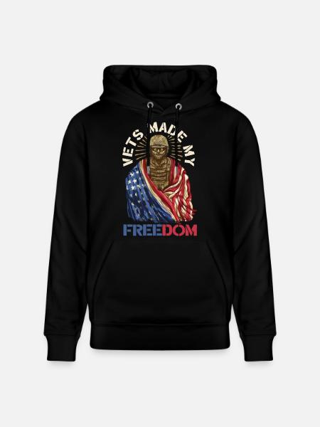 Veterans Day for Republicans - Stanley/Stella CRUISER Unisex Organic Hoodie - black