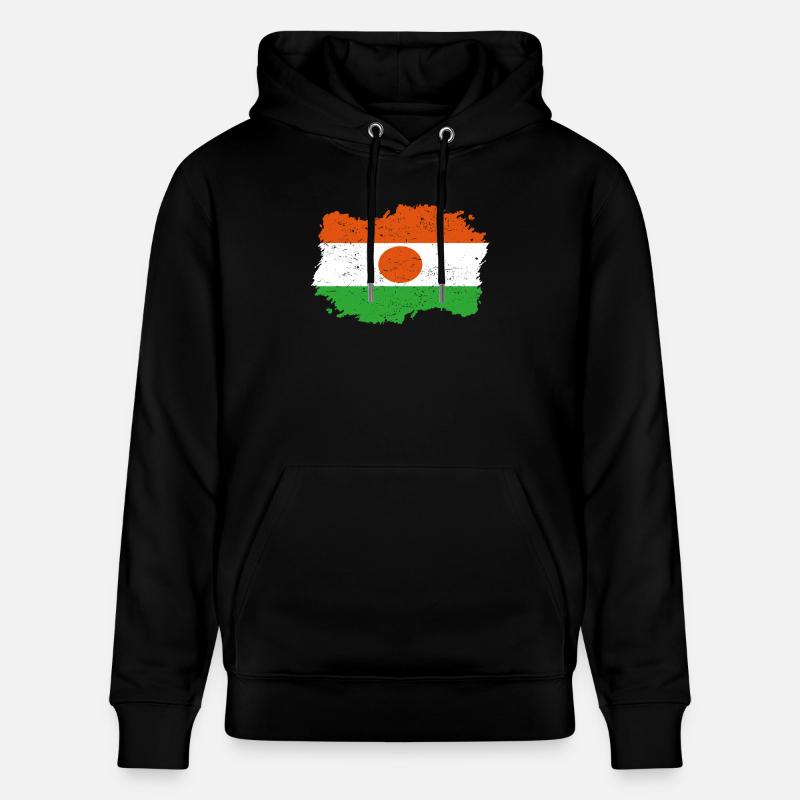 Roots Accueil drapeau Niger .png - Sweat à capuche bio CRUISER Stanley/Stella Unisexe - noir