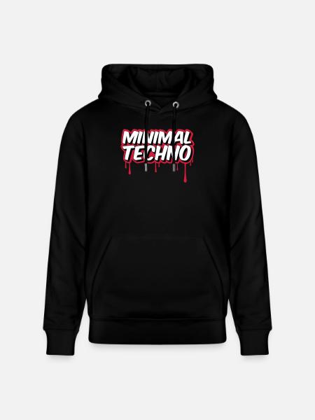 MINIMAL TECHNO - Stanley/Stella CRUISER Unisex Organic Hoodie - black