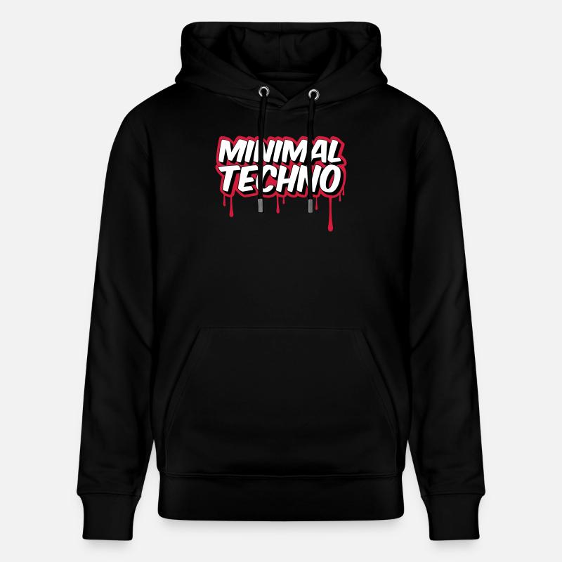 MINIMAL TECHNO - Sweat à capuche bio CRUISER Stanley/Stella Unisexe - noir