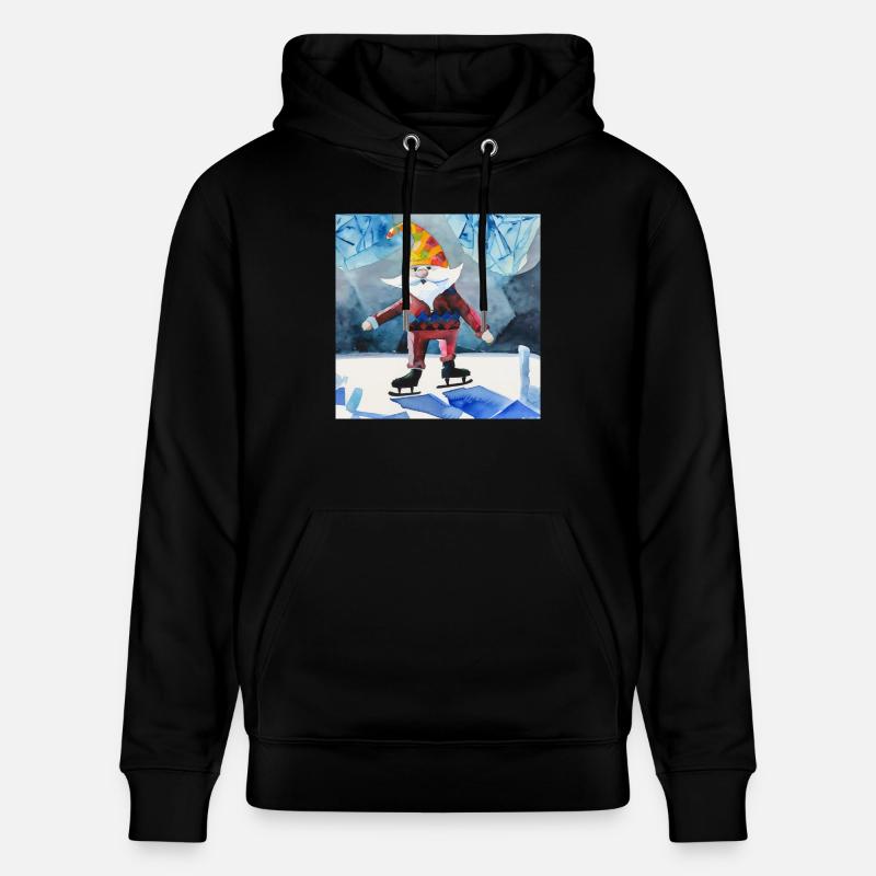 Die Wunder des Winters - Stanley/Stella Unisex Bio-Hoodie CRUISER  - Schwarz