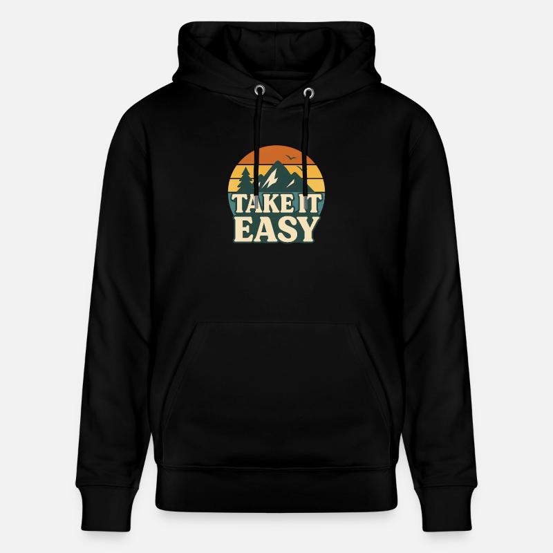 Take It Easy – Sunset Chill - Sweat à capuche bio CRUISER Stanley/Stella Unisexe - noir