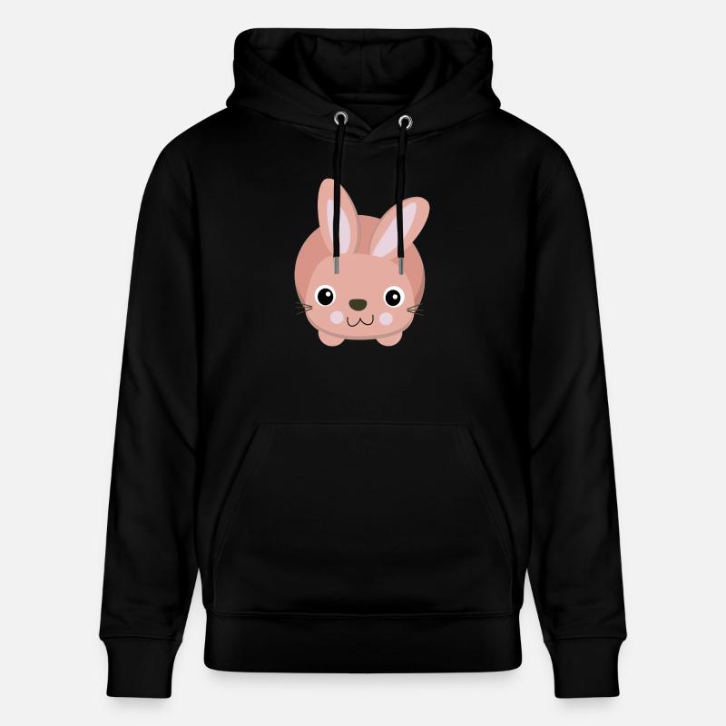 süßes rosa Häschen - Sweat à capuche bio CRUISER Stanley/Stella Unisexe - noir