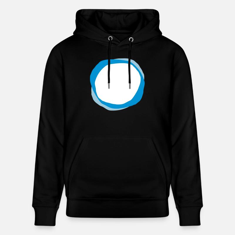 cercles psychédéliques - Sweat à capuche bio CRUISER Stanley/Stella Unisexe - noir