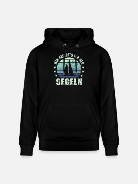 Segeln Segelboot - Stanley/Stella Unisex Bio-Hoodie CRUISER - Schwarz