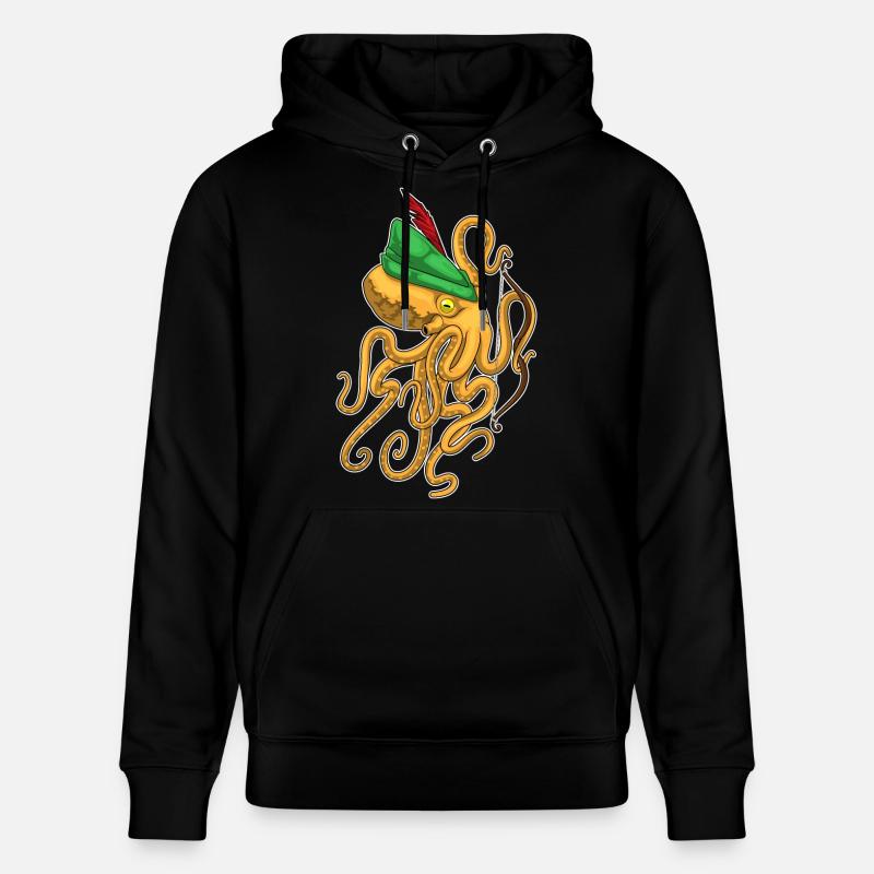 Octopus Archer Bow - Sweat à capuche bio CRUISER Stanley/Stella Unisexe - noir