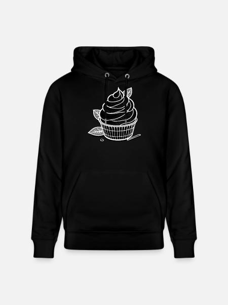 Matcha IceCream - Stanley/Stella CRUISER Unisex Organic Hoodie - black