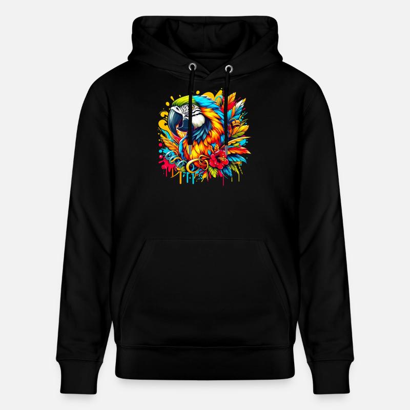 Perroquet - Sweat à capuche bio CRUISER Stanley/Stella Unisexe - noir
