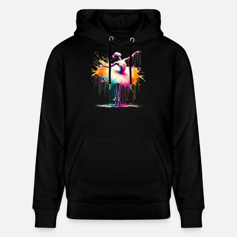 Danseuse de ballet avec tutu - Sweat à capuche bio CRUISER Stanley/Stella Unisexe - noir