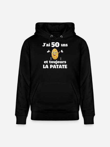 Birthday, 50th birthday, fiftieth birthday - Stanley/Stella CRUISER Unisex Organic Hoodie - black
