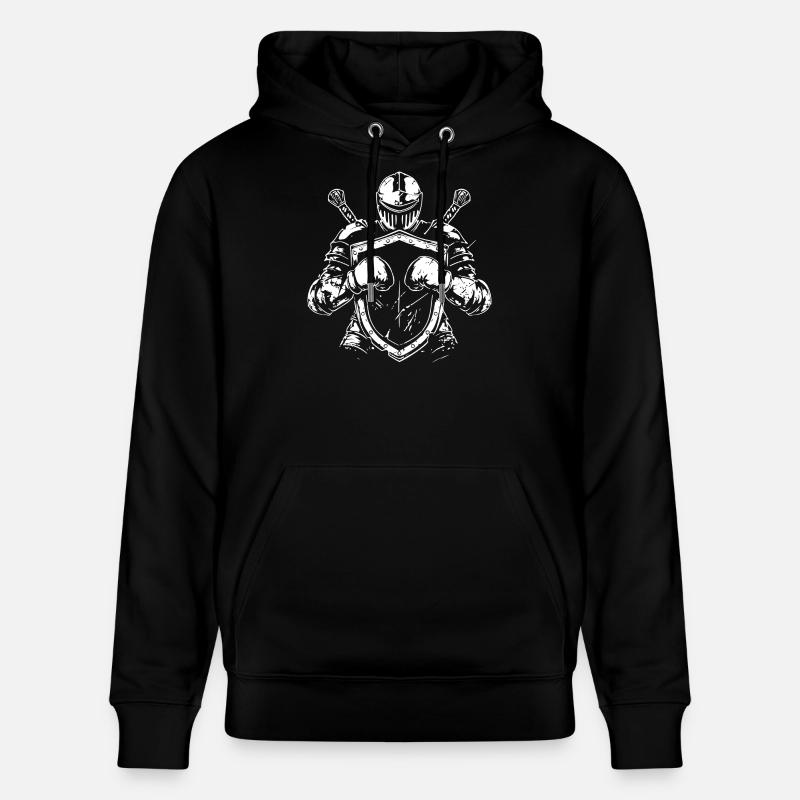 Guerrier avec bouclier et épée - Sweat à capuche bio CRUISER Stanley/Stella Unisexe - noir