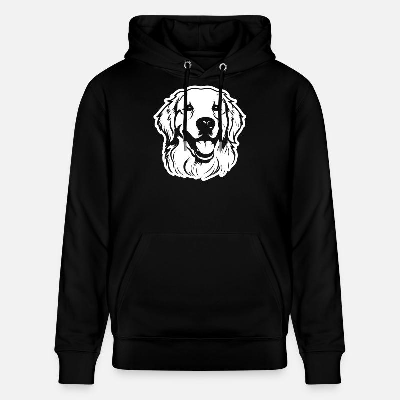Tête de chien Golden Retriever - Sweat à capuche bio CRUISER Stanley/Stella Unisexe - noir