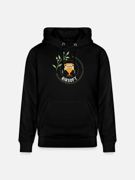 Airsoft Siegerin Gewinner Turnier Meisterschaft - Stanley/Stella Unisex Bio-Hoodie CRUISER  - Schwarz
