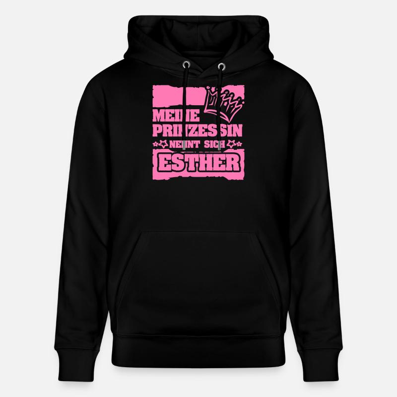 Esther comme un prénom de fille - Sweat à capuche bio CRUISER Stanley/Stella Unisexe - noir