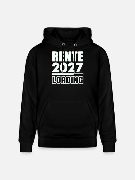 Pension 2027 Loading - Stanley/Stella CRUISER Unisex Organic Hoodie - black