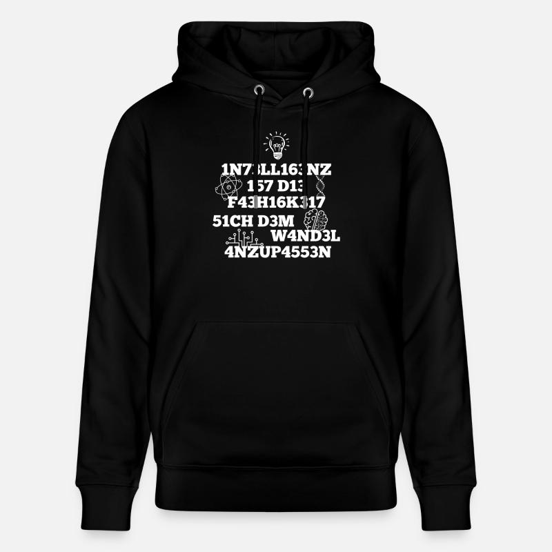 Intelligenz - Stanley/Stella Unisex Bio-Hoodie CRUISER  - Schwarz