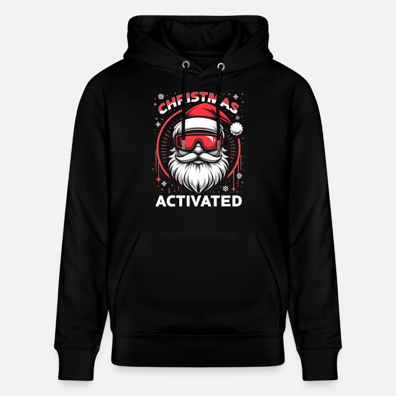 Christmas Mode Activated - Stanley/Stella Unisex Bio-Hoodie CRUISER  - Schwarz