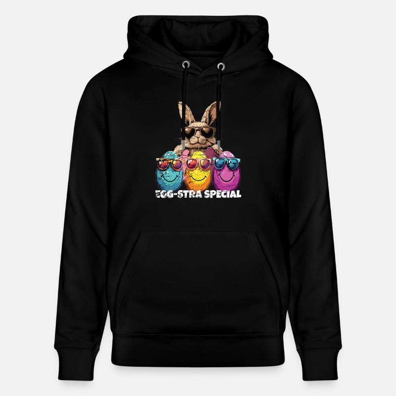 Egg-stra Special Easter Eggs - Stanley/Stella CRUISER Unisex Organic Hoodie - black