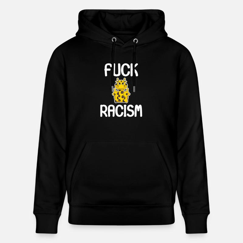 Putain de racisme - Sweat à capuche bio CRUISER Stanley/Stella Unisexe - noir